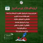 فیلتر بورس | ترین‌های بورس ایران ۱۴ تیر ۱۴۰۲ + اینفوگرافیک